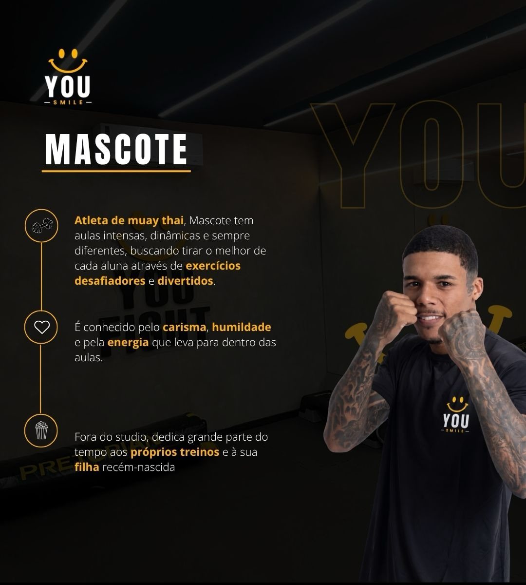 Mascote — Atleta de muay thai